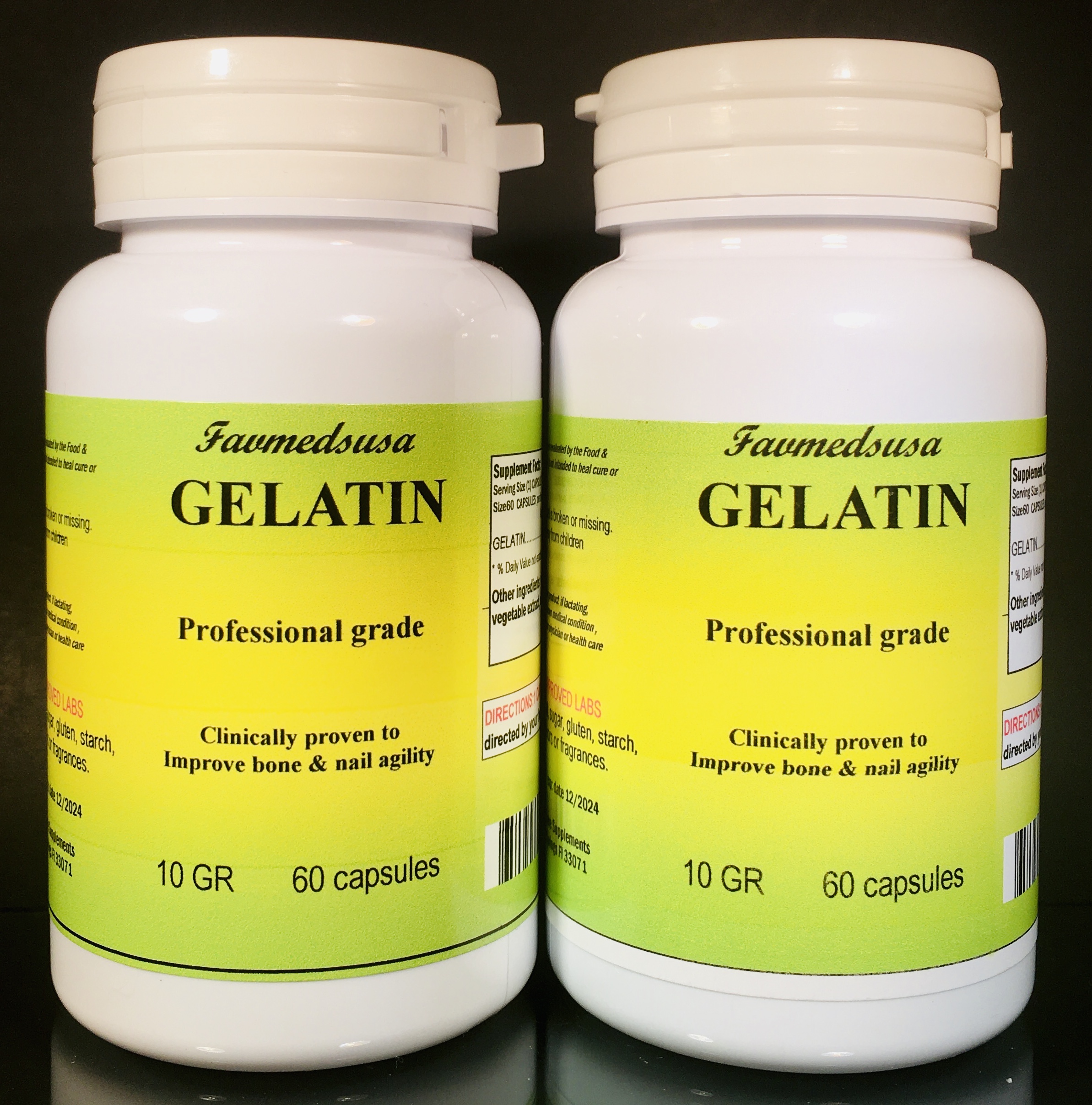 Gelatin - 120 (2x60) capsules